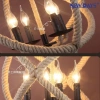 NEWDAYS brand cross-border new products: led retro industrial style rope pendant lamp, ironwork hood bar table lamp, global-shaped decorative lighting atmosphere lamp, small pendant lamp, lighting art lamp, Nordic style Specification image